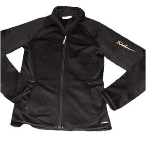 Salomon Advanced Skin Warm Full Zip Womens Jacket/ Base Layer Size M Black